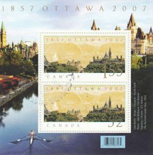 Canada 2007 Ottawa as National Capital Souvenir Sheet, #2213 Used