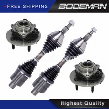 2 Front Cv Axle 2 Wheel Hub Bearing For 4wd 2002 2003 2004 2005 Dodge Ram 1500