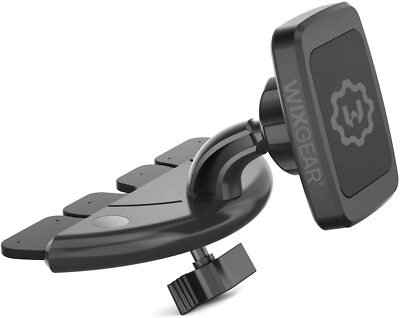 WixGear CD Slot Magnetic Car Mount Holder for Cell Phones NEW RECTANGLE HEAD 