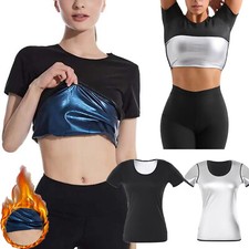 Sweat Sauna Shirt Body Shaper Vest Waist Trainer Slimming Corset For Women Top