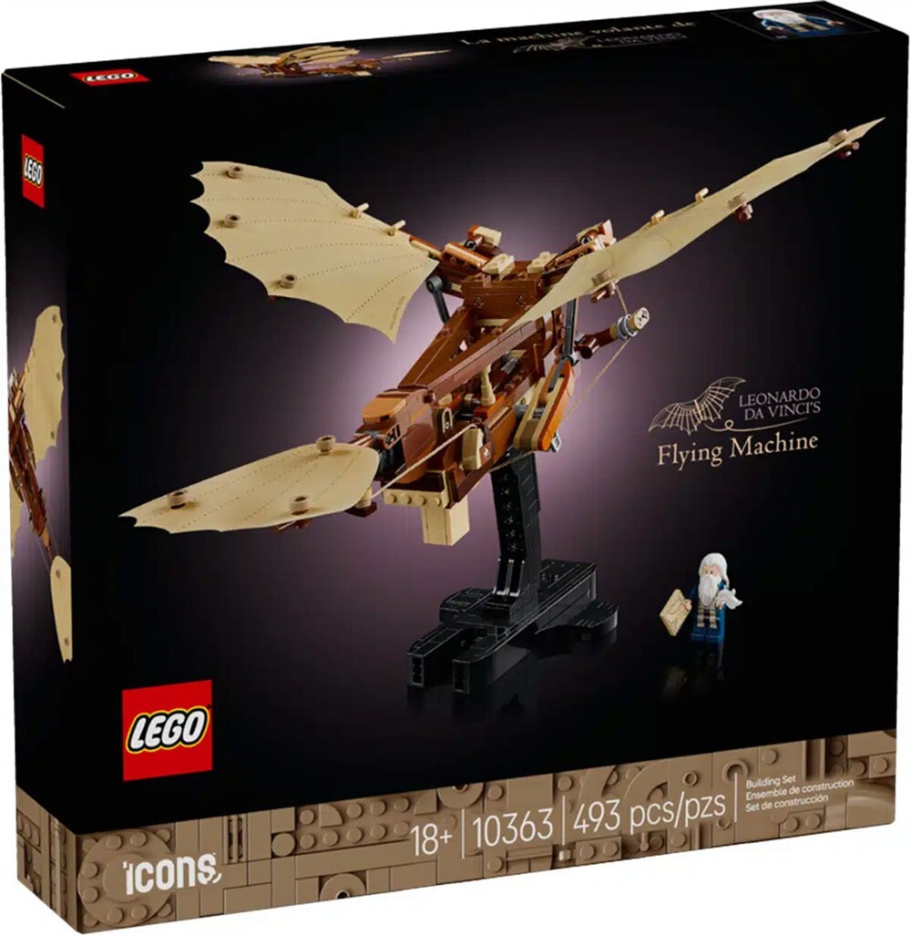 LEGO Icons 10363 Macchina Volante Leonardo Da Vinci - Set Adulti