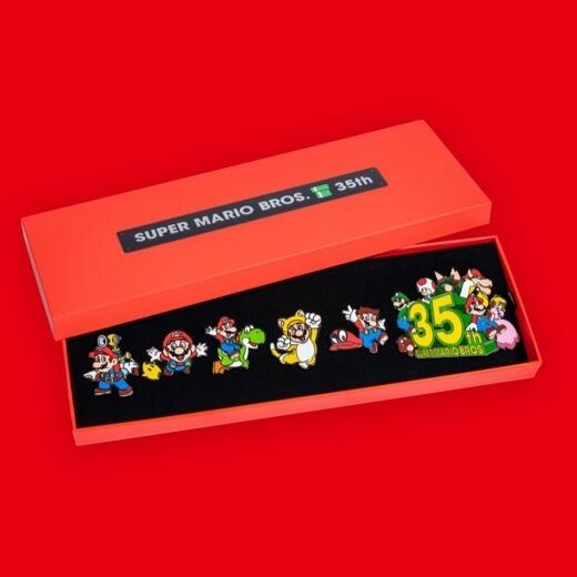 スーパーマリオ 35周年記念 ピンバッジセット 全11種 Mario Pins