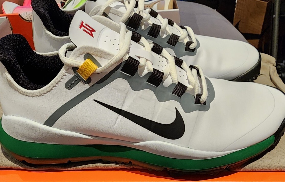シューズ(男性用) 25cm NIKE TIGER WOODS '13 DR5753-100 Nike Tiger Woods '13 Wide Golf Shoes 'Pine Green' (DR5753