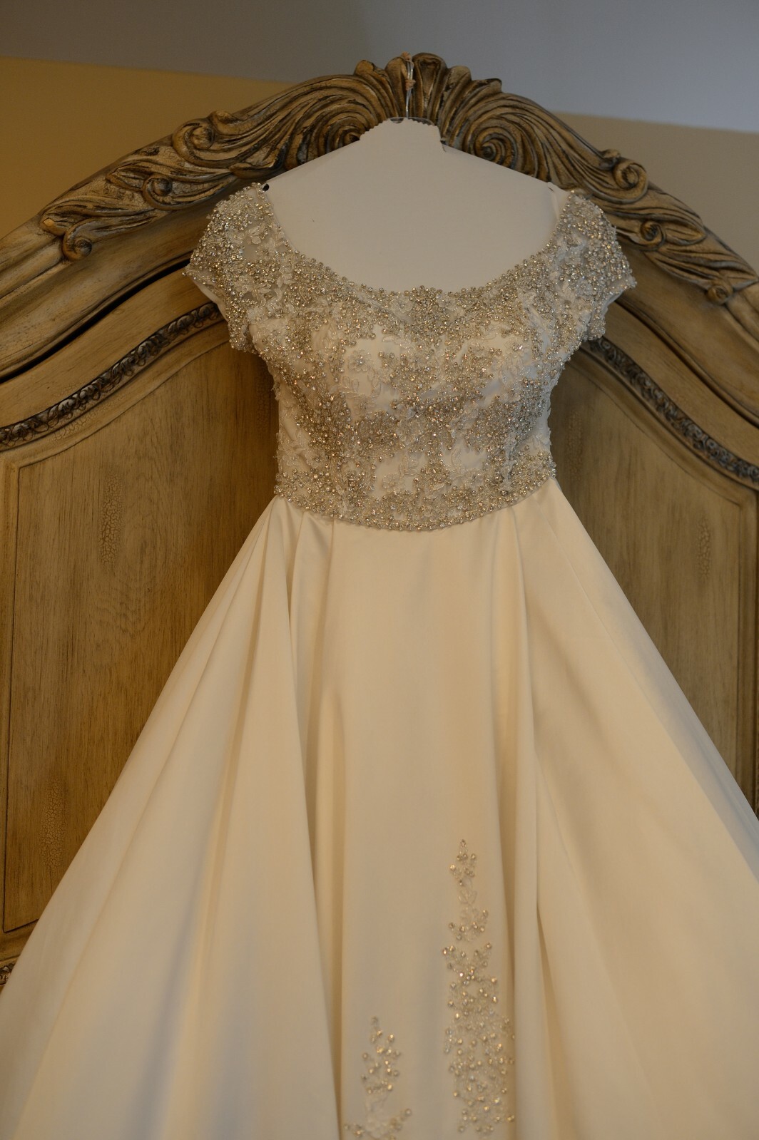 Stephen Yearick Wedding Dress Ball Gown KSY49 Sz 6 Swarovski Crystals Long Train image 3
