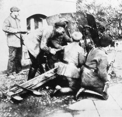 Germany Weimar Republic Kapp Putsch Position of the Red Ruhr Ar- 1920 Old Photo