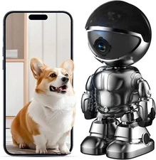 Indoor Security Camera Baby/Pet/Robot Camera with Phone App Motion Detection
