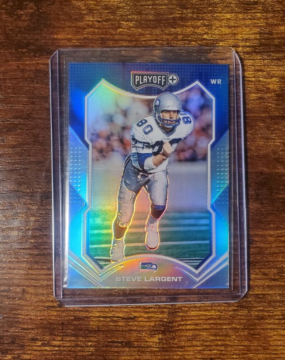 2021 Playoff Plus WR Steve Largent SILVER PRIZM 200 Seattle Seahawks
