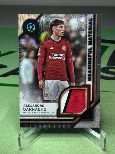 2023-24 Topps Museum Alejandro Garnacho Game Used Jersey /10 - Manchester United