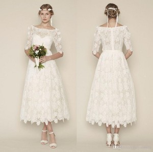 Bohemian Summer Beach Wedding Dresses A Line Plus Size Short Bridal