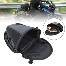 Motorcycle Tail Bag Rear Seat Bag Luggage Motorbike Storage Backpack Black