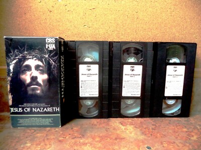 JESUS OF NAZARETH (VHS 1990) 3 Tape Set, Robert Powell, James Earl ...
