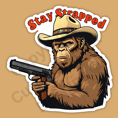 Vinyl Sticker Bigfoot Sasquatch AR-15 Vinyl Decal Sticker - Choose Your Size & Color For Guns & Gear Sasquatch Gun Sticker