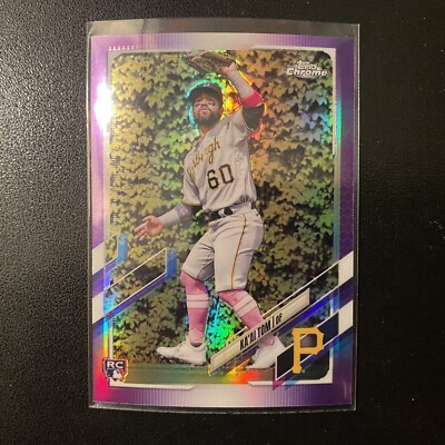 Ka'ai Tom 2021 Topps Chrome Update Purple Refractor Rookie #USC7 RC Pirates