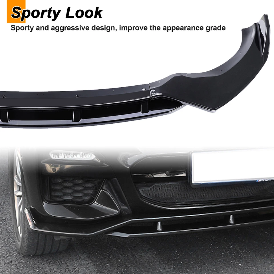 For BMW X3 X4 G01 G02 M-Sport 2018-2021 Front Bumper Lip Front Splitter Foto 2 de 4