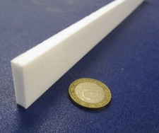 Teflon PTFE Virgin Bar 1/4" - .250" Thick x 1.00" Wide x 48" Long White