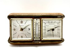 Reisewecker Europa 7 Jewels mit Thermometer und Barometer