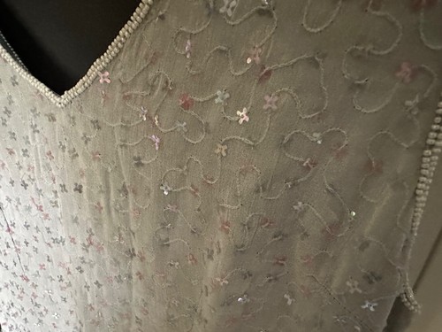 WITCHERY SOFT PASTEL BLUE SEQUIN DRESS - Size 10 - Picture 7 of 13