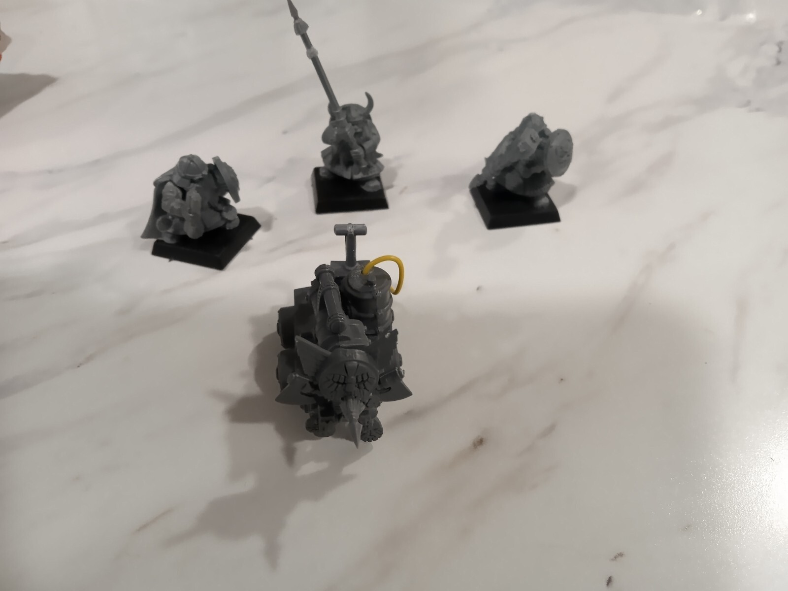 Dwarf Spearmen W/ Steam Bolt Thrower - Warhammer Fantasy - Custom #2