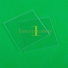 5PCS NEW Fused Silica Quartz Glass Sheet 37 37 1mm JGS1 Double Sided Polishing