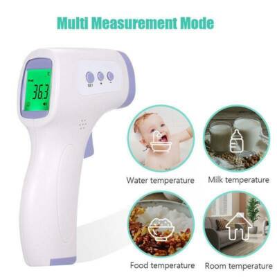 Baby Adult Body Temperature Gun No Touch Infrared Digital Forehead Thermometer 