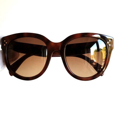 occhiali da sole CELINE CL41755 sunglasses oversize tortoise brown cateye Audrey