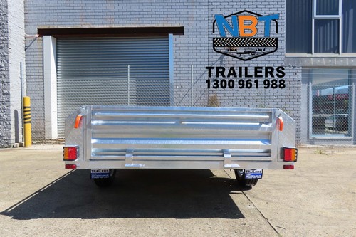 8×5Galvanised Heavy Duty Single Axle Trailer With Braked & 450mm Side ATM 1400kg - Picture 6 of 8