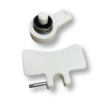 Jim Black Boat Deck Hatch Replacement Handle Kit Marine White 595-HNDL KIT MW