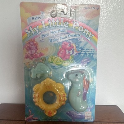 Hasbro My Little Pony Sea Sparkle Baby Sea Ponies Salty Seahorse Set 3+