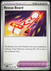 Rescue Board 126/131 Uncommon Trainer - Prismatic Evolutions
