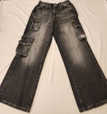 Urban Outfitters BDG Women's Wide Leg High Rise Cargo Pants Waist 24" Inseam 32"