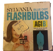 Sylvania Blue Dot AG1B Flashbulbs For Cameras - 12 Pack - Vintage Photography Ac