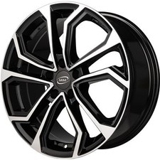 CERCHIO IN LEGA PER RENAULT MEGANE 7,5J17" 5X114,3 40 73,10 MIM ESIS BLACK MIRRO