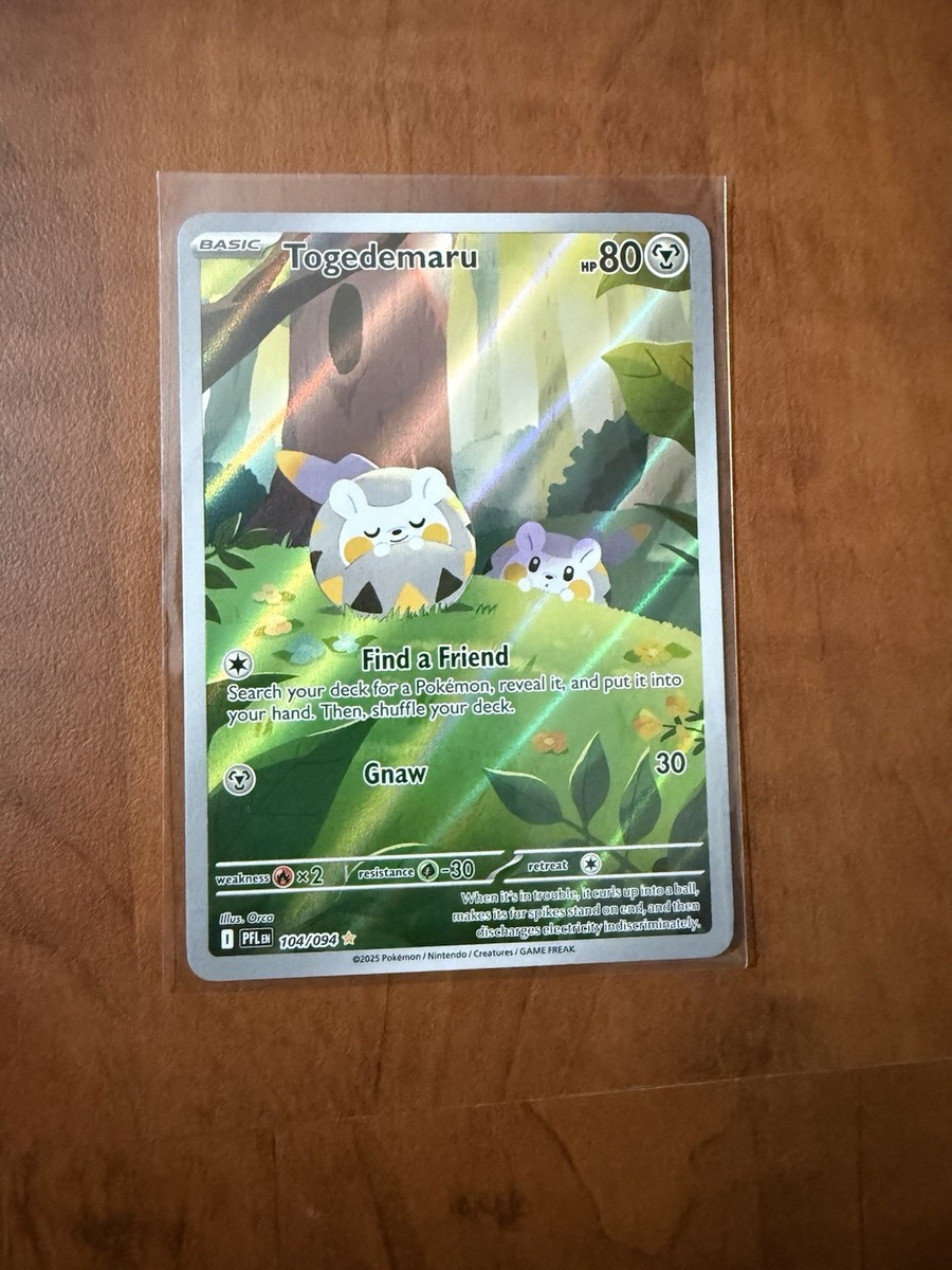 Togedemaru 104/94 Illustration Rare Full Art Holo Phantasmal Flames Pokemon  TCG