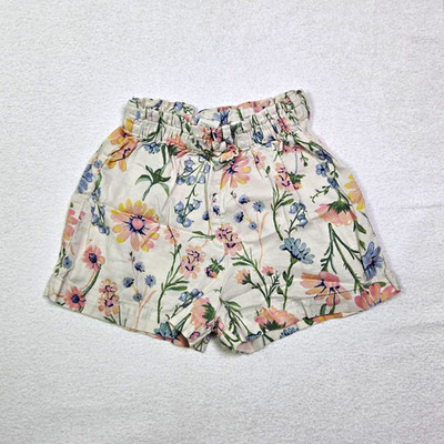 H&M Girls Floral Pull On Shorts