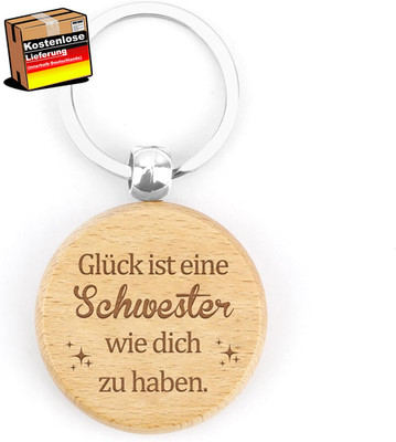 Schlüsselanhänger Geschenk für Schwester große Schwester Geburtstag Weihnachten