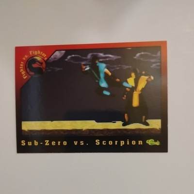 Mortal Kombat 1994 Classic Midway Sub Zero Vs Scorpion #31 CardFighterVsFighter