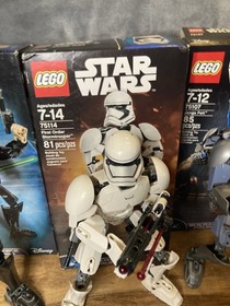 LEGO Star Wars Buildable Figures 75107, 75110, 75114 With Boxes And Manuels Luke