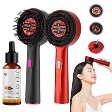 Electric Scalp Massage Comb Hair Growth, Red Light Therapy Brush Head Massager