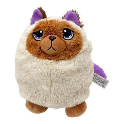 Misfittens 10'' BANDIT the Sidekick Siamese Kitten Plush Cat Purple Eyes & Tail
