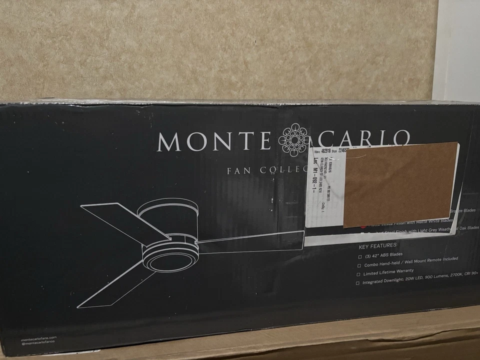 Generation Lighting 3CLYR42RZWD-V1 3 Bladed 42" Indoor Ceiling Fan - Image 2 of 4