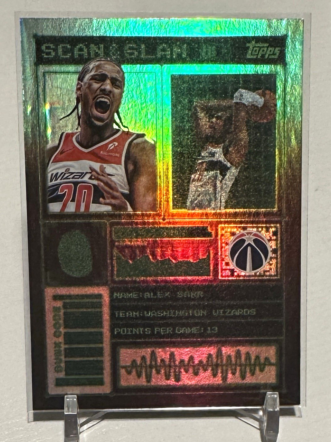 Topps 2025 Alex Sarr Washington Wizards Scan and Slam Insert #SS-16