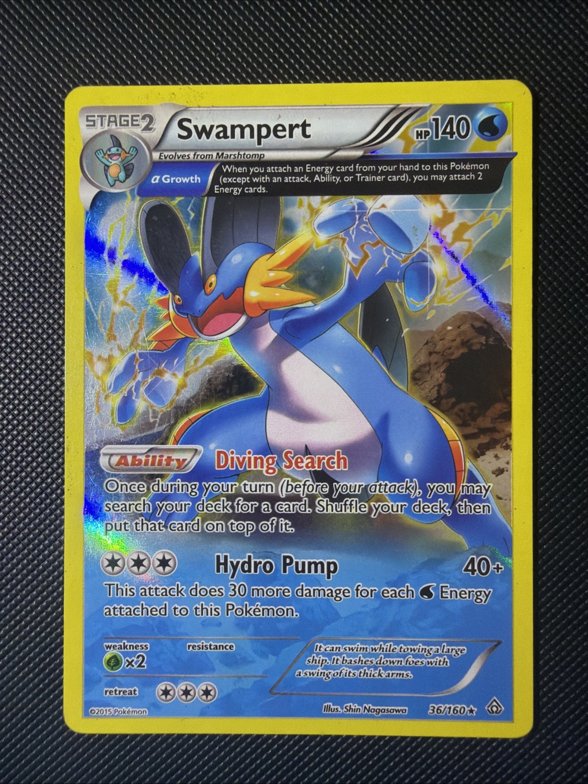 Swampert (Alpha) 36/160 XY - Primal Clash Holo