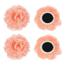 3.1" Dog Collar Flowers for Dogs Light Pink 4Pcs