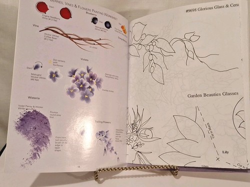 Donna Dewberry One Stroke GLORIOUS GLASS & CERAMIC Painting Book #9698 - Picture 4 of 7