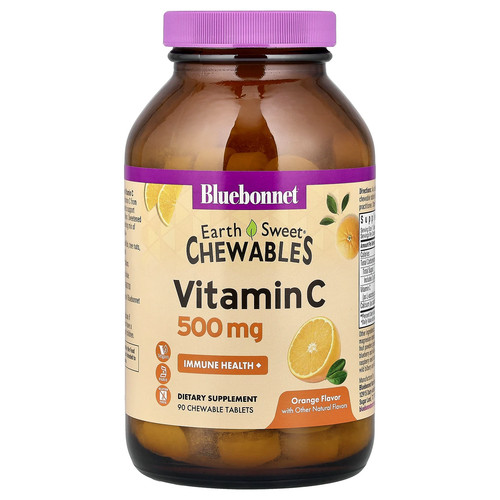 Earth Sweet® Chewables, Vitamin C, Orange, 90 Chewable Tablets