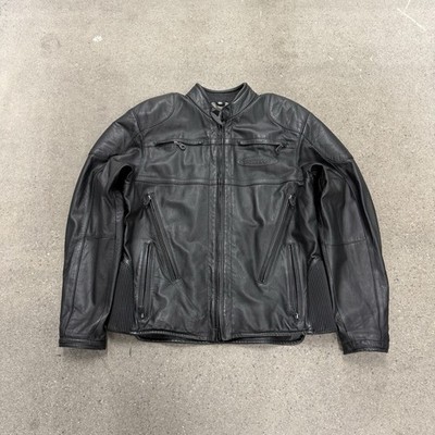 Harley Davidson Leather Jacket FXRG Mens Size Large