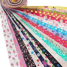 Assorted 20 Yards Grosgrain Ribbon Bow Daisy Butterfly Cake LoveHeart DotsFlower