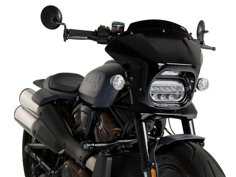 Puig Fury Sport Semifairing+Blk Screen Harley Davidson Sportster S RH1250S 21-24