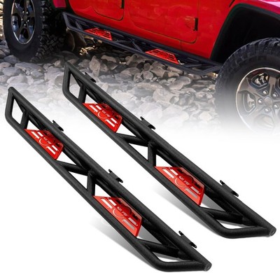 6'' Drop Side Steps Running Boards For 2020-2026 Jeep Gladiator JT Nerf Bars