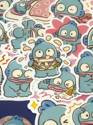 Hangyodon #6, 40 Stück, Aufkleber, SANRIO, wasserdicht